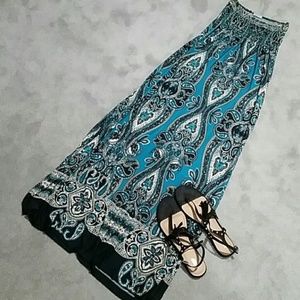 Poetry Maxi Multi Color Dress Size (M)